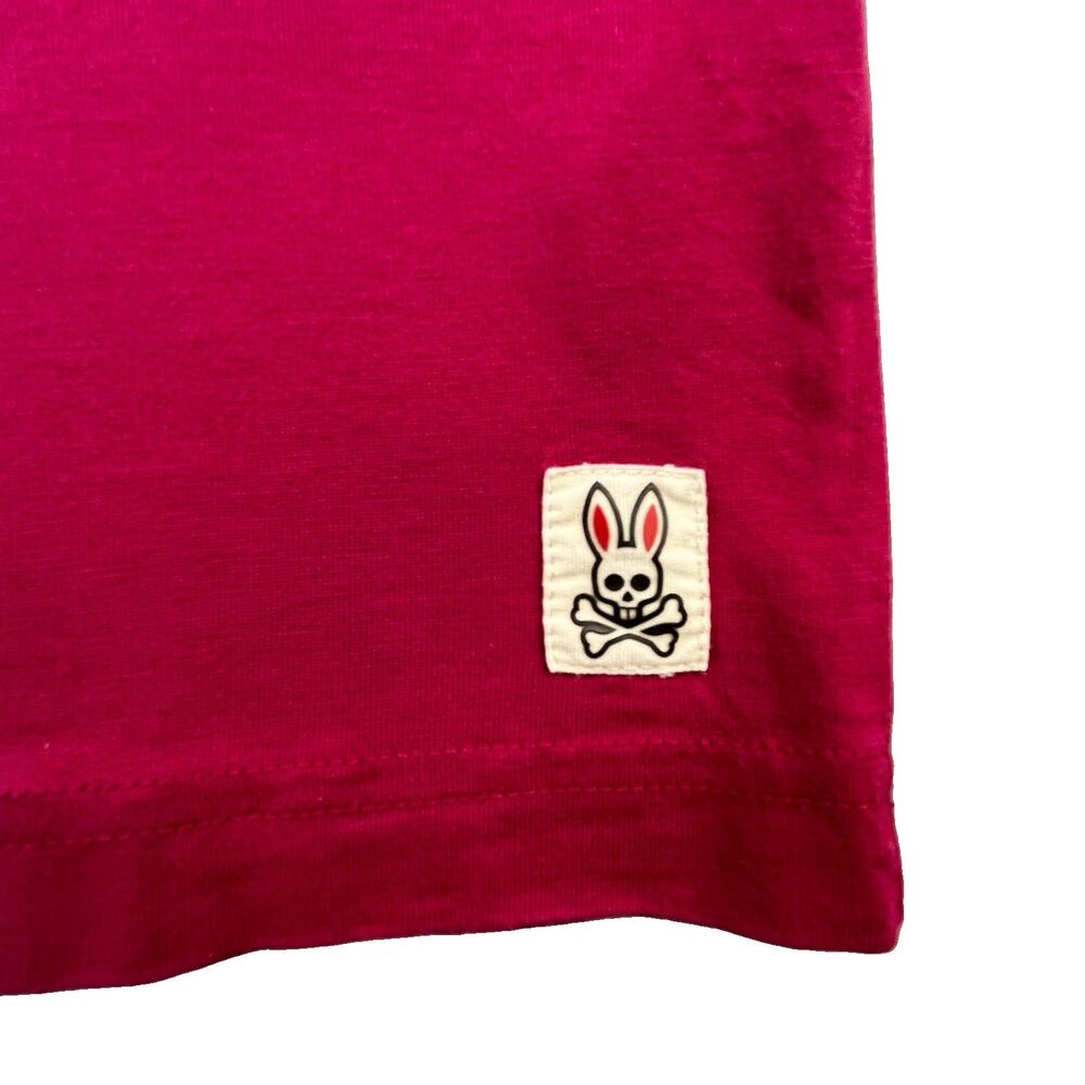 Psycho Bunny T-Shirt Women’s Size 3 Small Magenta Pink Graphic Tee Cotton Skull - Picture 3 of 9